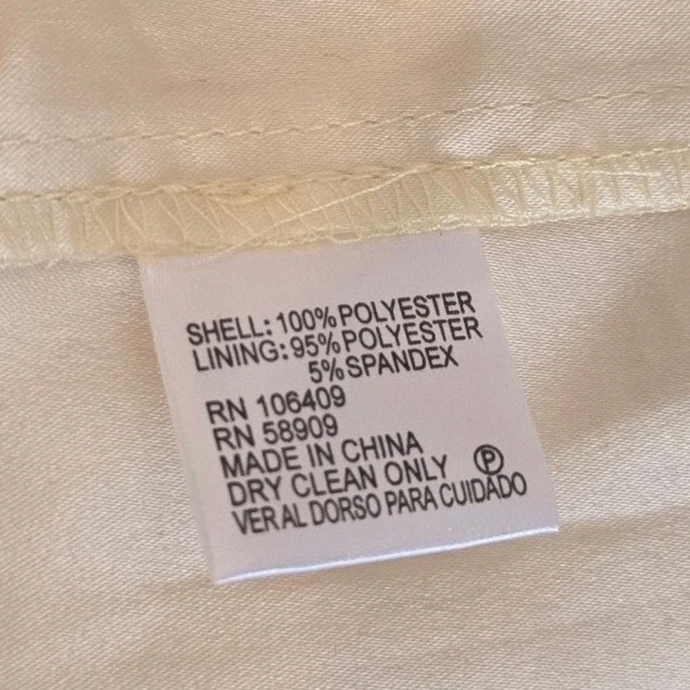 Katherine Kelly Yellow Lace Crochet Shift Dress Long Sleeve Sz 2 Cocktail Preppy - Picture 5 of 6